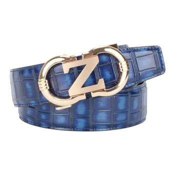 NINE NAIL Top Grain Cow Leather Genuine Leather Leather Belts Men's Width: 3.5cm