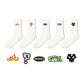 Primeet Mid Calf Socks Unisex 5 Pack