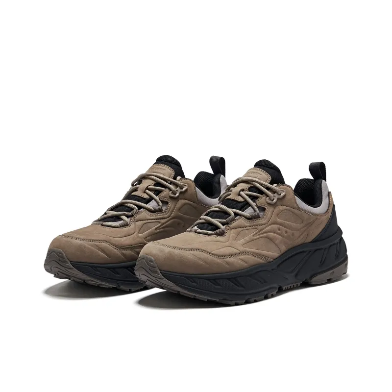 Saucony Slip-Resistant Low-Top Casual Shoes Unisex Kaki Gray Blue-2