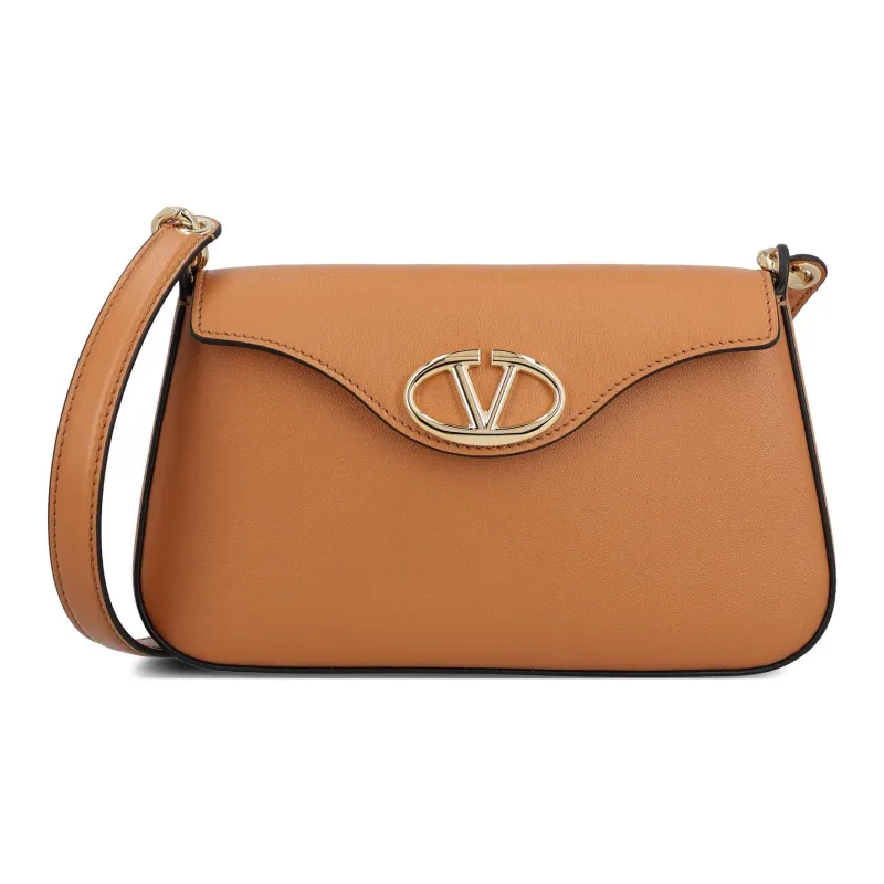 Valentino Logo Plaque Foldover Top Shoulder Bag-0