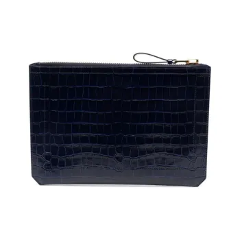 TOM FORD Buckley Leather Clutch Small Size Men's Royal Blue