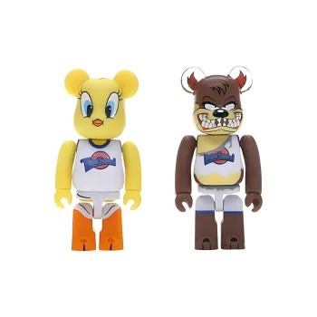 BE@RBRICK Space Jam Tweety & Tasmanian Devil 2 Pack Multi