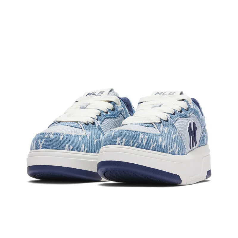 MLB Chunky Liner Slip Resistant Low Top Skateboard Shoes Unisex Blue-2