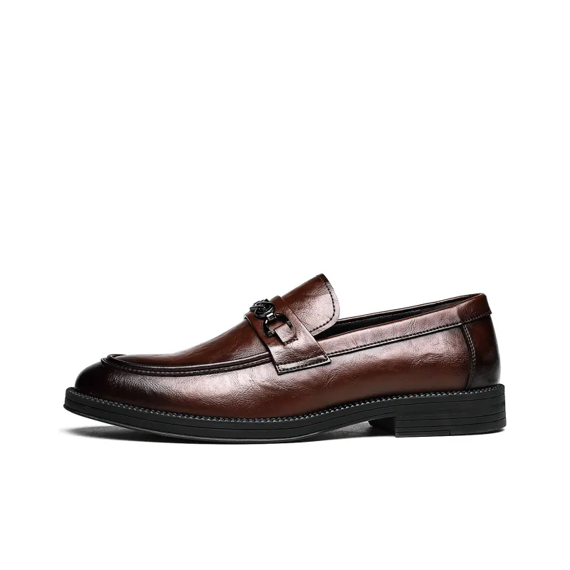 CHINT Dress Shoes Men Low Top Black/Brown-0