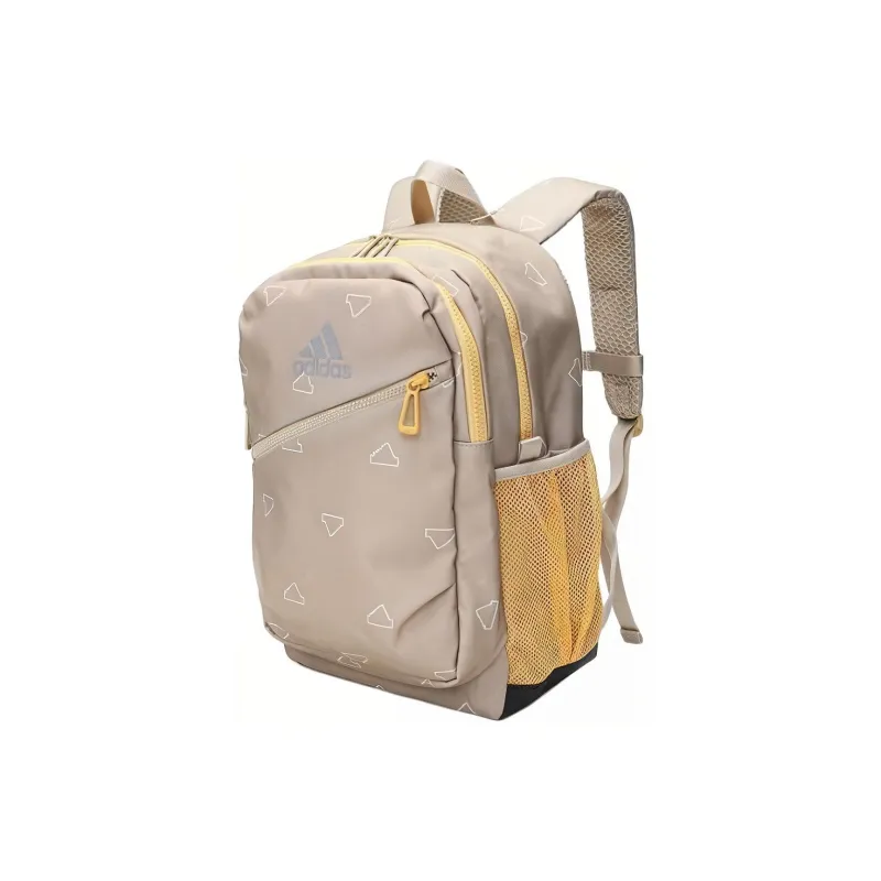 Adidas Fabric Backpack Medium Size Men's Brown & Yellow-2