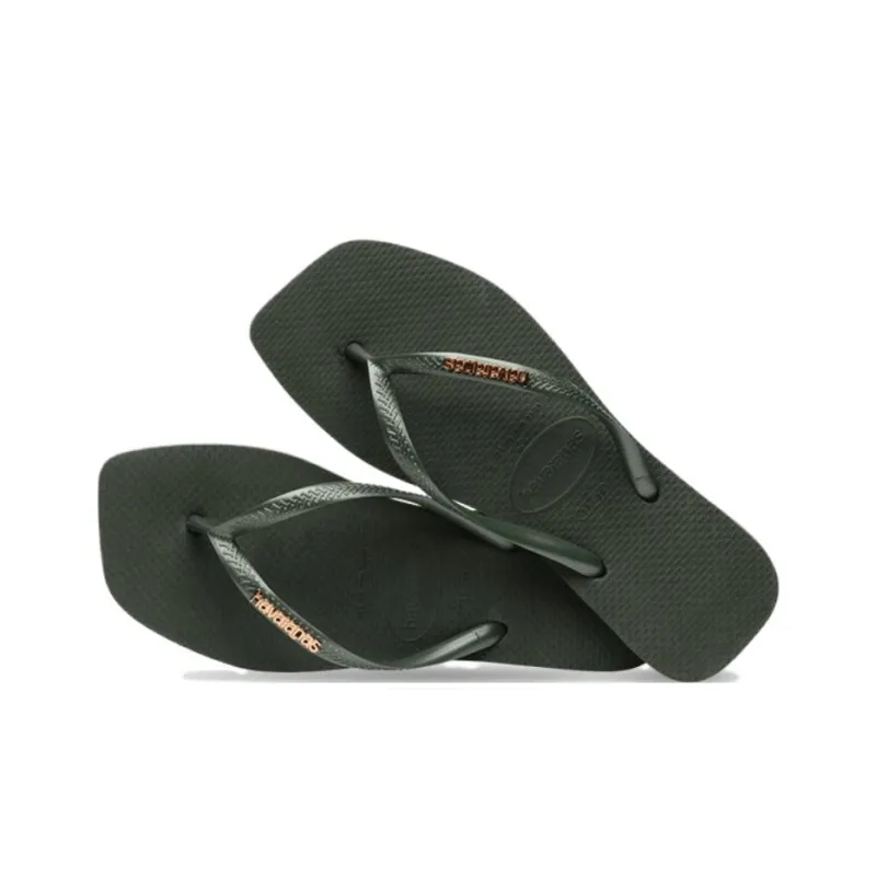 Havaianas Square Flip Flops Women's Green-3
