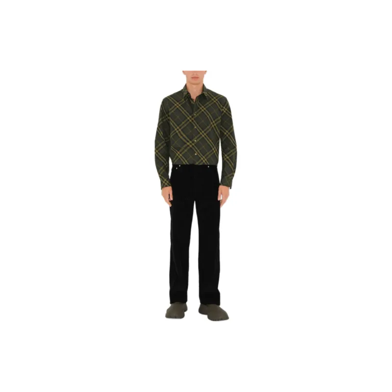 Burberry Shirts Men Olive-1