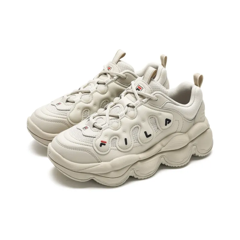 FILA PEASE Anti-Slip Wear-Resistant Low-Top Casual Shoes Women's Oat Brown-2