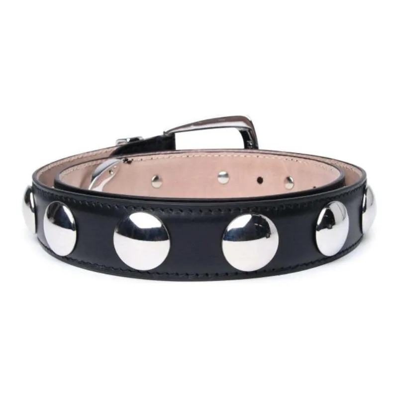 KHAITE Stud Detailed Buckled Belt-1