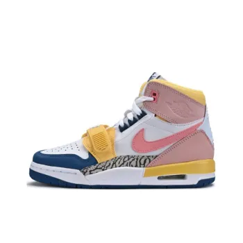 Jordan Legacy 312 White Coral Pink French Blue GS