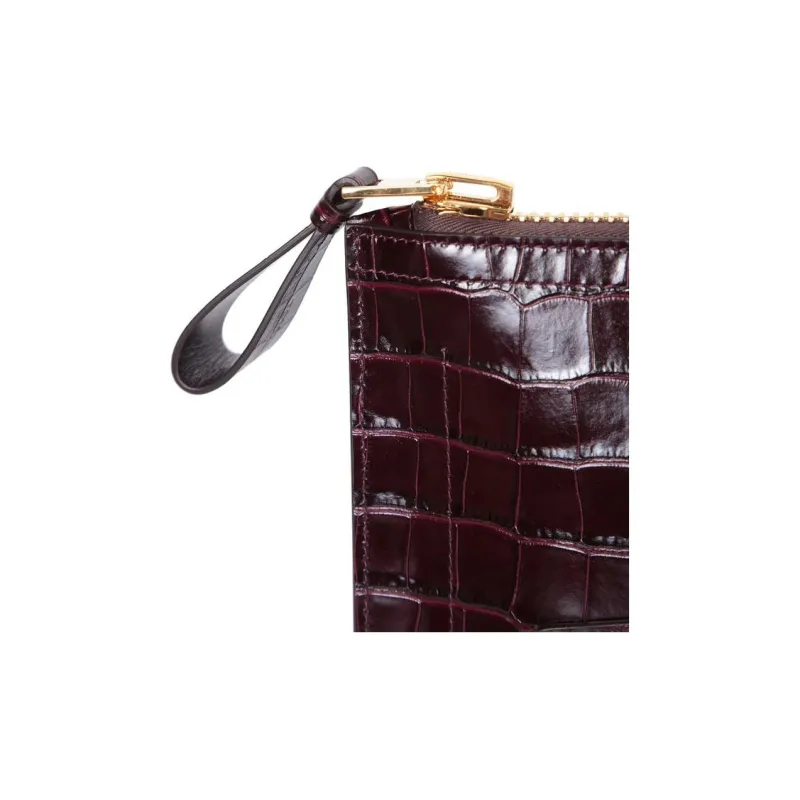 TOM FORD Calfskin Clutch Small Size Men's Red-3