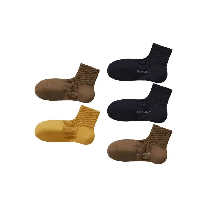 H YXIANG Ankle Socks Women's 5 Pack-4