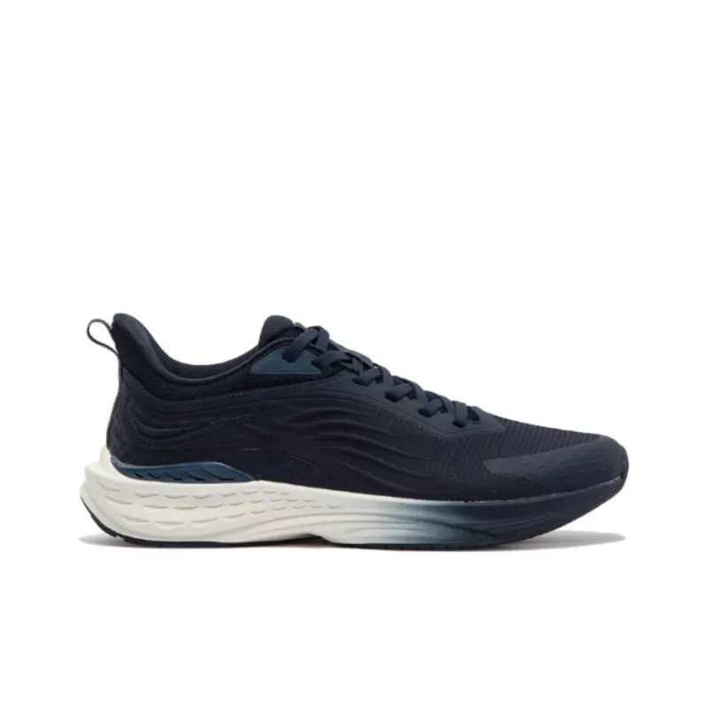 361° FlyFish Cushioning Wear Resistant Low Top Running Shoes Men's Black Blue-1
