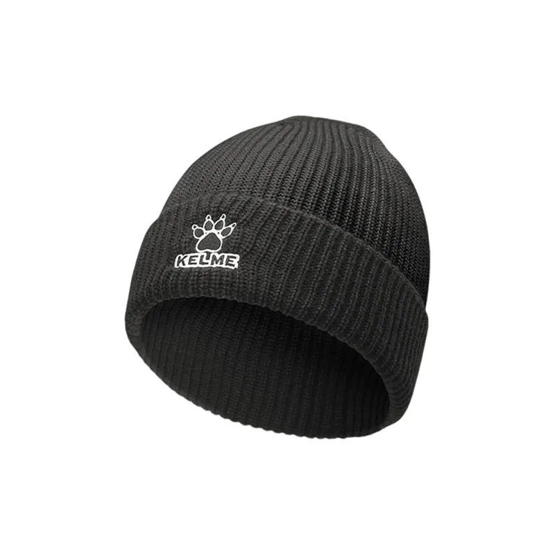 KELME Acrylic Beanies Unisex Black Dark Gray Khaki Navy Blue-1