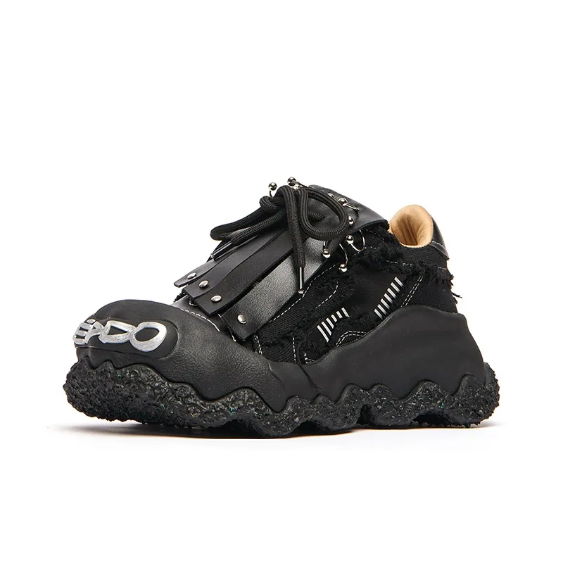 KEDDO Paint Is Not Dry Wear-Resistant Low-Top Chunky Sneakers Unisex-13
