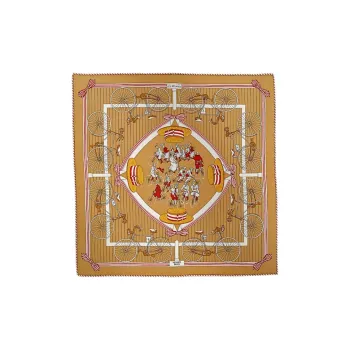 HERMES Les Becanes Silk Scarves Women's