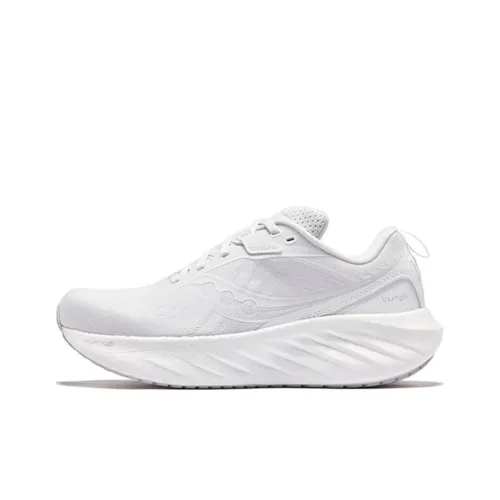 Saucony TRIUMPH 22 Anti-Slip Wear-Resistant Low-Top Training Running Shoes Women's White