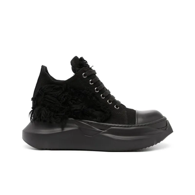 Rick Owens DRKSHDW Mid Top Casual Shoes Women's Black-1