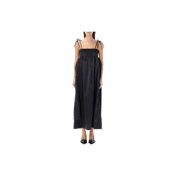 GANNI Satin Slip Dress