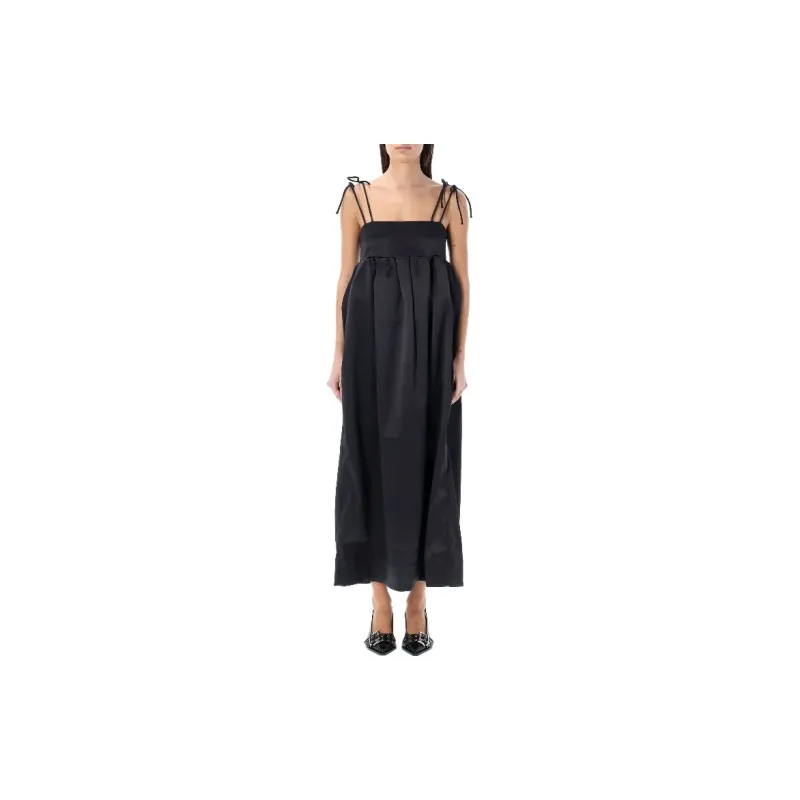 GANNI Satin Slip Dress-2