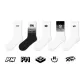 Summer Embroidery Crew Socks F Set-5 Pack[7A Antibacterial Odor-Resistant]