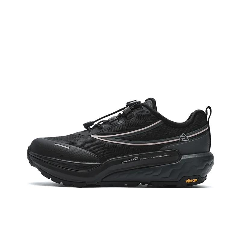 FILA SPD HORIZON Durable Breathable Low Top Running Shoes Women's Iron Gray/Black-0