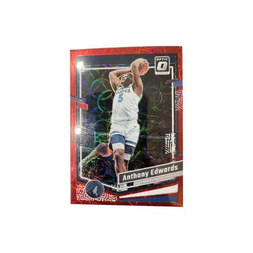 PANINI Minnesota Timberwolves Edwards Huazi Black Red Fold Circle Fold Star Card Rare Card Sports Cards 1 Pc