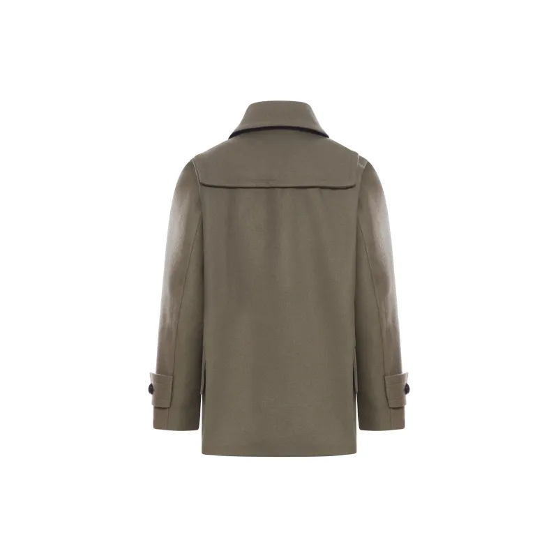 Sacai Frog Detailed Straight Hem Coat-1