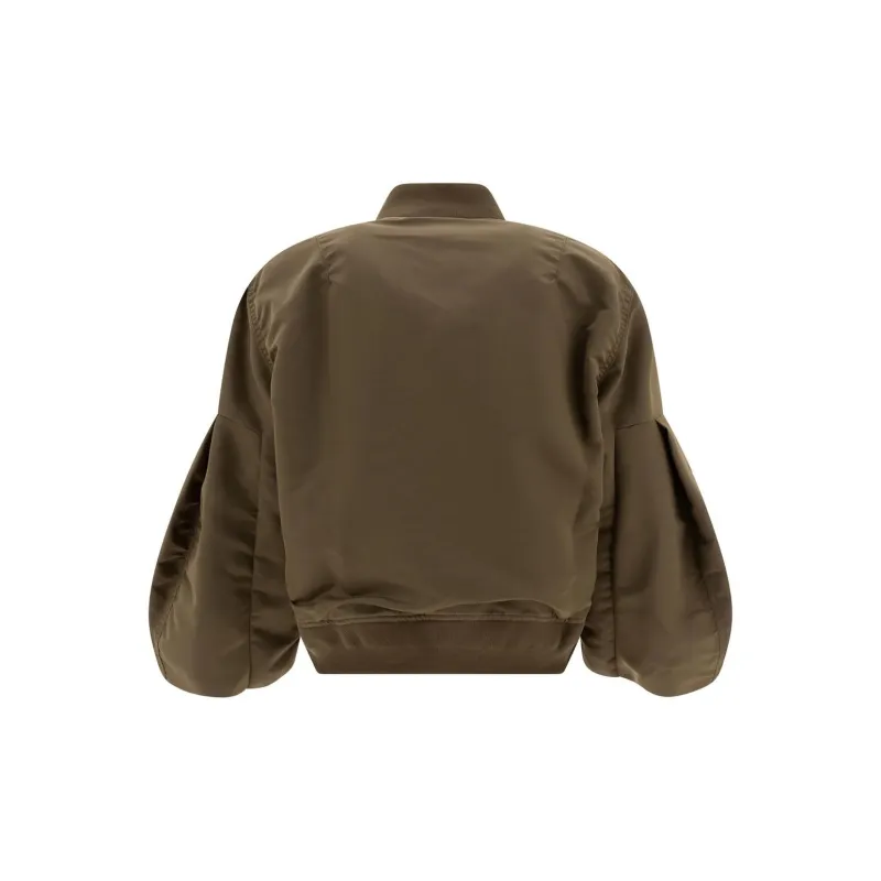 Sacai Puff Sleeved Panelled Bomber Jacket-1