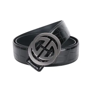 NINE NAIL Cow Leather Genuine Leather Leather Belts Men's Width: 3.5cm