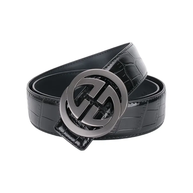 NINE NAIL Cow Leather Genuine Leather Leather Belts Men's Width  3.5cm-0