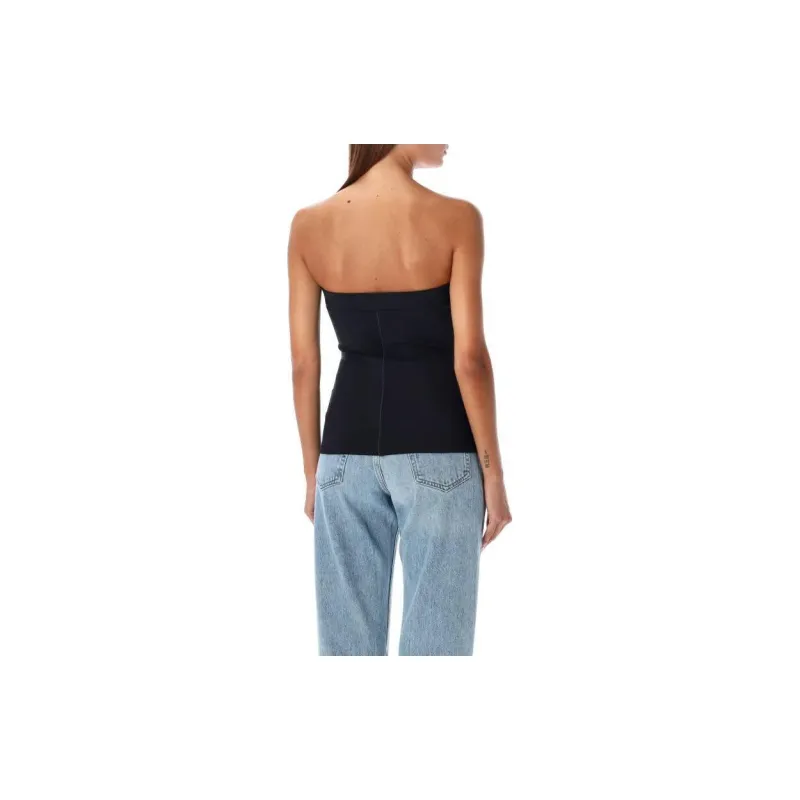 COPERNI Strapless Half Zipped Top-1