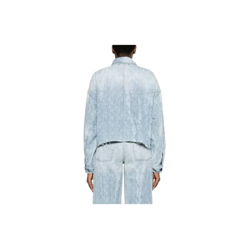 AMIRI Denim Jacquard Workwear Jacket 'Light Indigo'-4