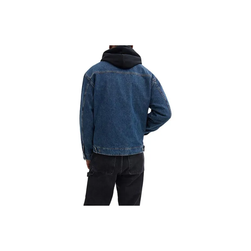 COACH FW24 Denim Jacket Men's Dark Color Washable-3