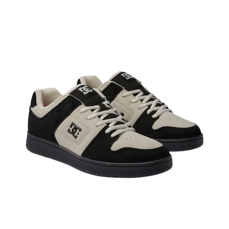 DC Shoes Wear resistant And Lightweight Low Top Skateboard Shoes Men's Beige Black-2