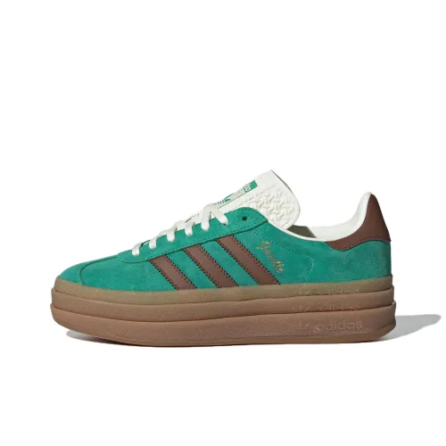 Adidas Originals GAZELLE BOLD Skateboard Shoes Women's Low-Top Green/Brown