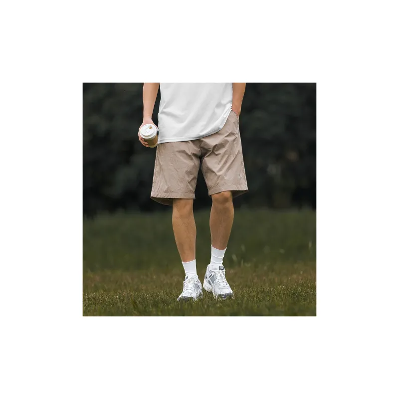 BORDERLESS BDLS Casual Shorts Unisex Khaki-6