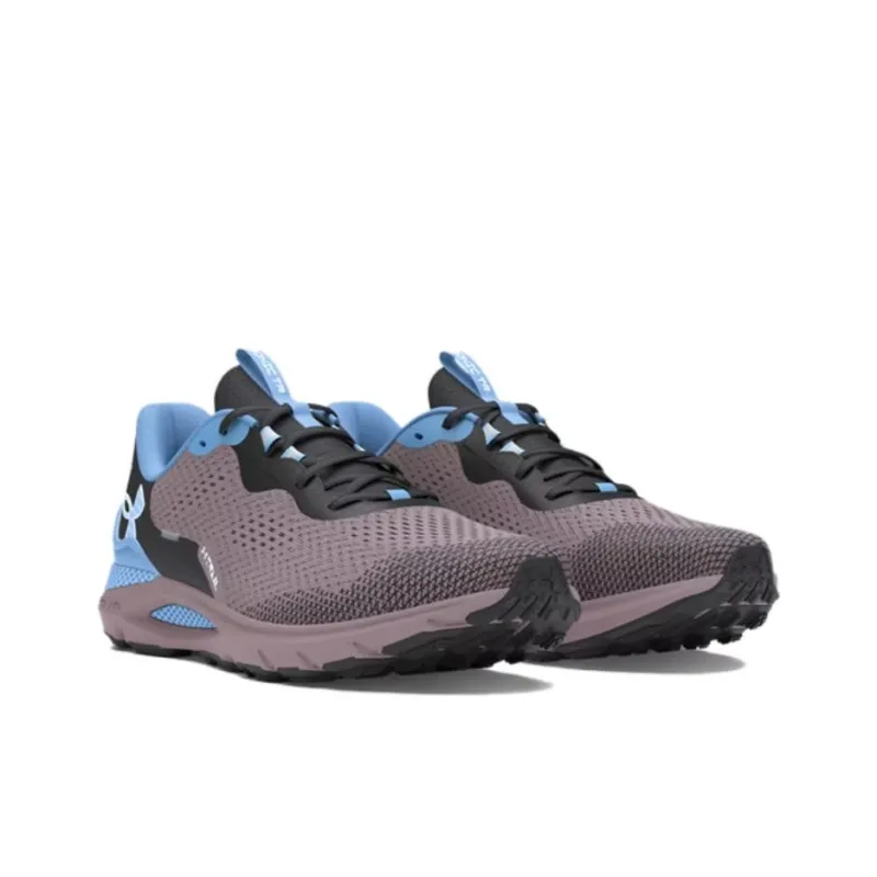 Under Armour Sonic Trail Anti Slip Wear Resistant Low Top Trail Running Shoes Unisex Gray Blue-3
