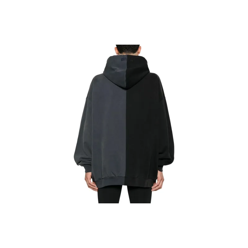 Vetements Split Cut-Up Logo Embroidered Hoodie-2