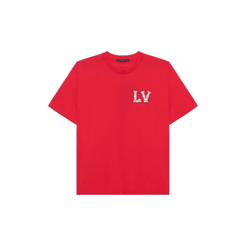 LOUIS VUITTON Cotton Pique T-Shirt With Embroidered LV Patch 