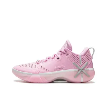LiNing Wode Phantom 6 Cushioning Anti Slip And Wear Resistant Lightweight Rebound Low Top Basketball Shoes Men's Pink