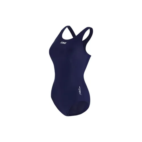 ZOKE One-Piece Swimsuits Women's Pure Deep Blue