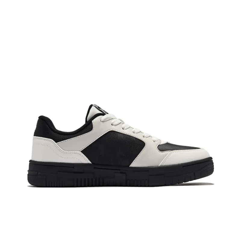 Erke Shimmer 2.0 Anti Slip Wear Resistant Low Top Skateboard Shoes Men's Microcrystal White/Jet Black-1
