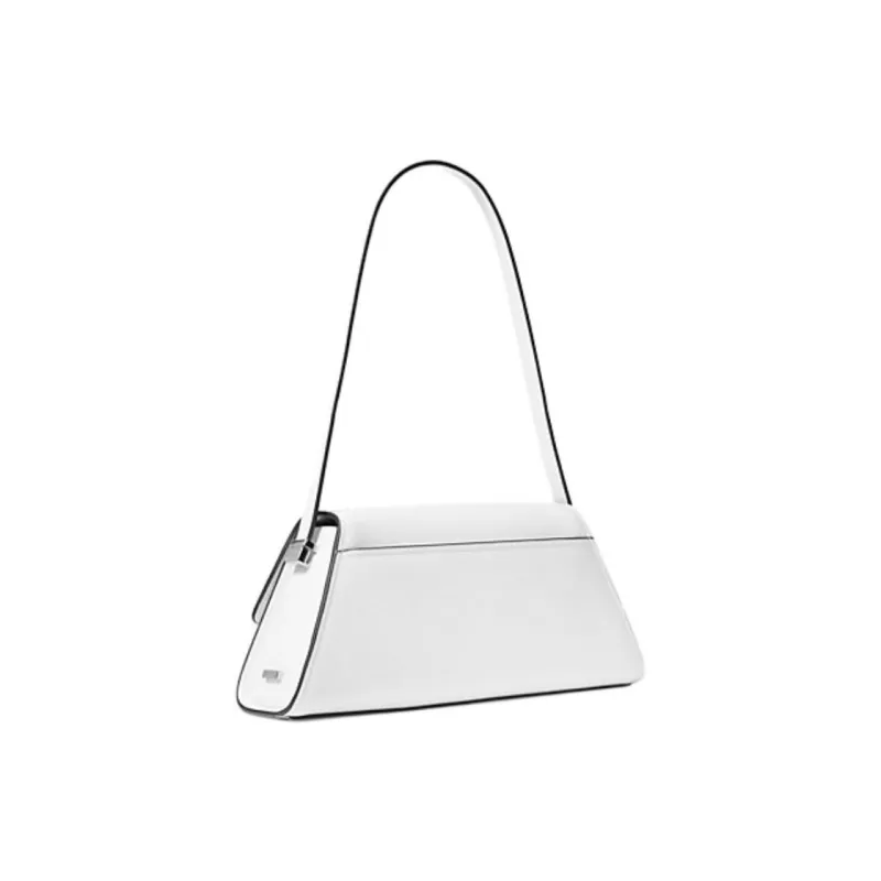 MICHAEL KORS Leather One Shoulder Handbags Medium Size Women's Optical White-1