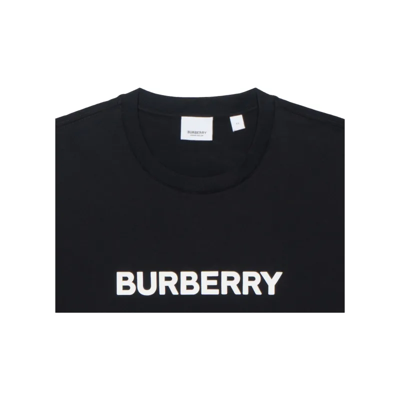 Size outlets - Burberry Logo Printed T-Shirt Black