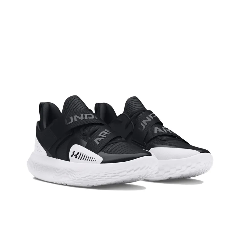 Under Armour Anti Slip Wear Resistant Low Top Basketball Shoes Unisex Black-2