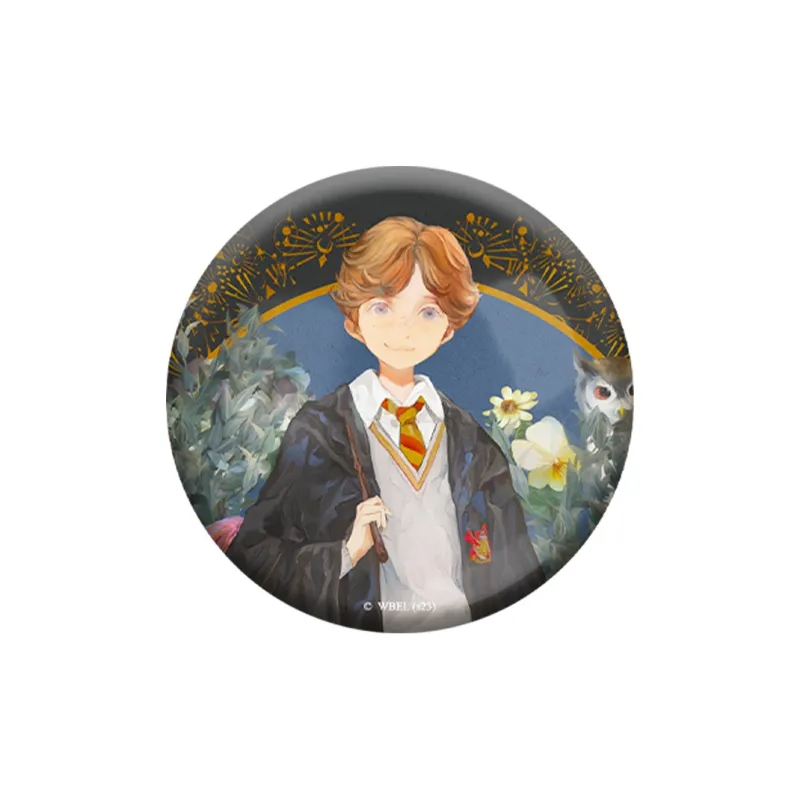 HARRY POTTER Harry Potter Hermione Granger Ron Luna Malfoy Watercolor Style Figure Print Badge Tinplate Badge Badges-4