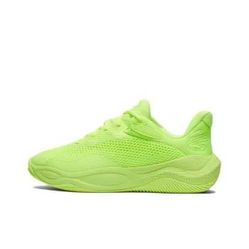 Under Armour Curry Splash 24 Slip Resistant Abrasion Resistant Shock Absorbers Low Top Basketball Shoes Unisex Yellow