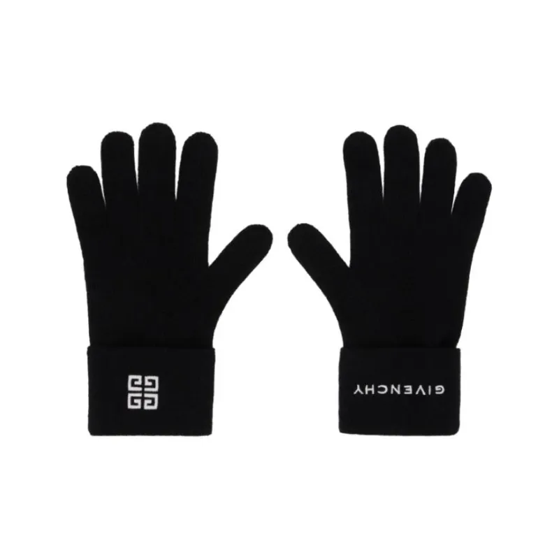 Givenchy Embroidered Logo Gloves-0