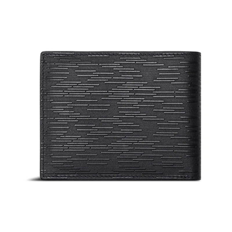 SEPTWOLVES Top Grain Cow Leather Wallet With Coin Purse Regular Men's Black-3